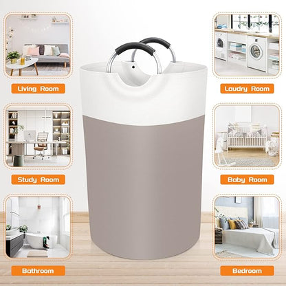BlissTotes 75L Laundry Basket, Freestanding Laundry Hamper, Collapsible Dirty