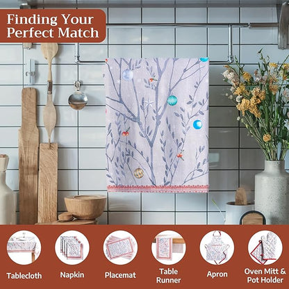 Maison d' Hermine Kitchen Towels Set of 3 100% Cotton 20" x 27.5" Reusable