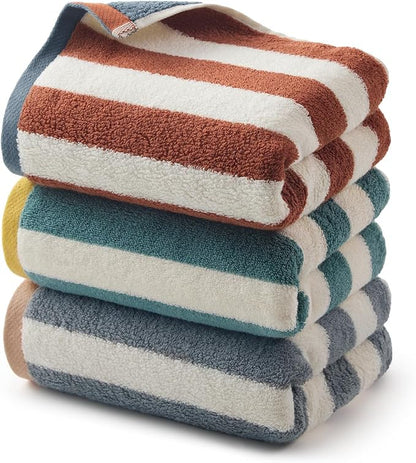 REDKISS 3-Pack Premium Hand Towels, 28x12 Inches 100% Cotton Bath Towels
