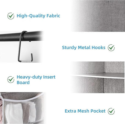 StorageWorks 6-Shelf Closet Organizers, Two 3-Shelf Separable Hanging Shelves