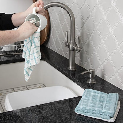 Ritz 100% Terry Cotton, Highly Absorbent Dish Cloth Set, 12” x 12”