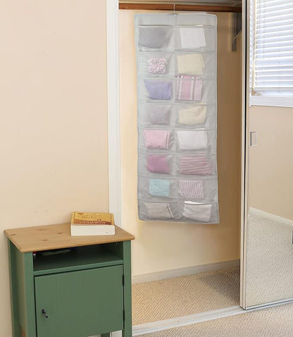 Simple Houseware Double-Sided Hanging Closet Organizer, 24-Pocket Bra &