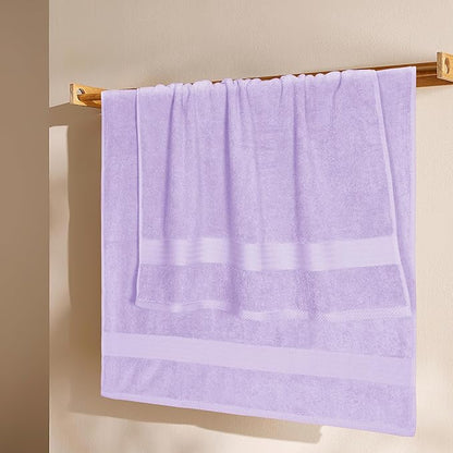 GLAMBURG Premium Cotton 4 Pack Bath Towel Set