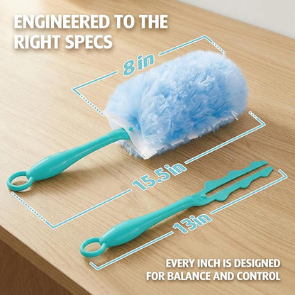 Duster Refill for Swiffer Duster, 4X Microfibers, Disposable Multi Surface
