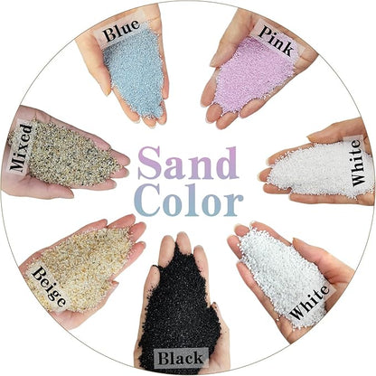 FANTIAN 10 lbs Aquarium Pink Sand, 0.4-0.8 mm Decorative Sand for Aquarium, Fish Tank, Candle, Vase, Wedding Ceremony, Arts Crafts and Bowl Fillers