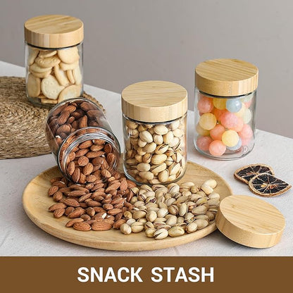 NETANY 6-pack 16oz Glass jars