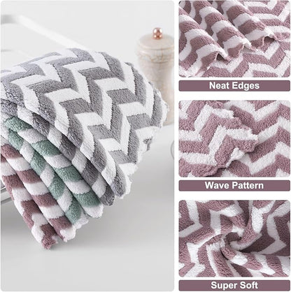 Homaxy 12 Pack Kitchen Dish Cloths, Ultra Soft and Absorbent Dish Towels