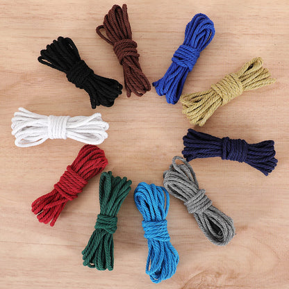 Macrame Cord 3mm x 328yd | 100% Natural Cotton Macrame Rope | 4 Strand Twisted Cotton Cord for DIY Crafts Knitting Plant Hangers Wedding Decor, Dark Green