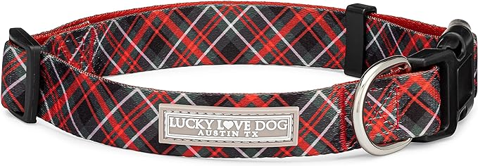 Lucky Love Dog - Adjustable Dog Collar with Easy Click Buckle for Small Dogs, Durable, & Comfortable for Male & Female Dogs, Pet Collar for Puppies & Adult Dogs - Heywood, Small