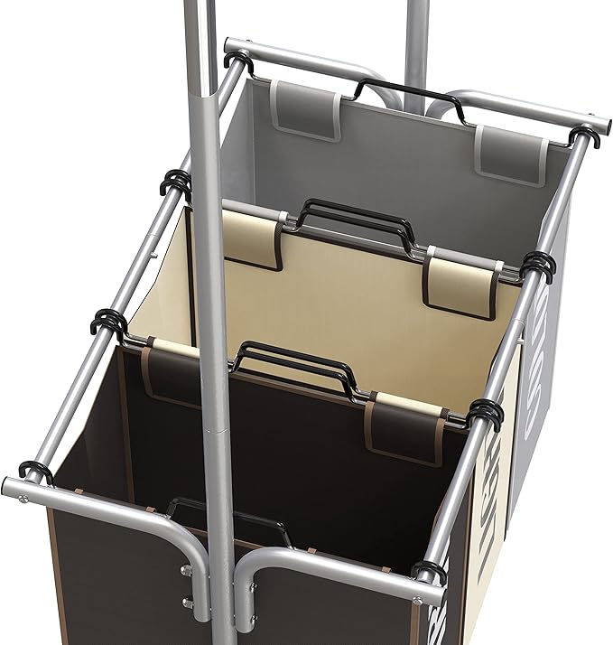 Simple Houseware 3-Bag Laundry Sorter