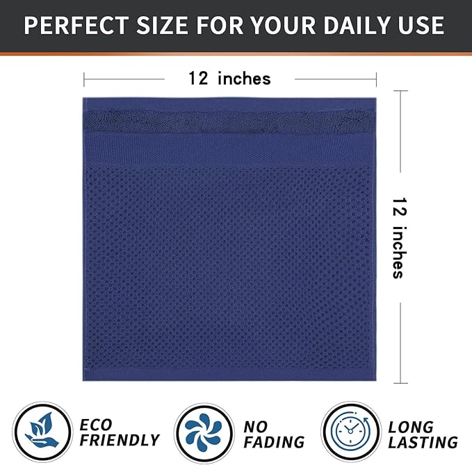 Homaxy 100% Cotton Dish Cloths, 6 Pack