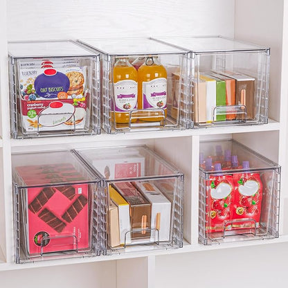 Vtopmart 2 Pack Large Stackable Storage Drawers, Easily Assemble