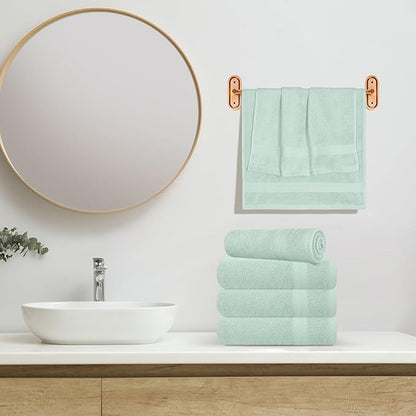 GLAMBURG Ultra Soft 6-Piece Hand Towel Set 16x28-100% Ringspun Cotton