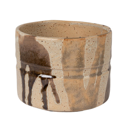 Creative Co-Op Stoneware Planter in Reactive Glaze, Multicolor