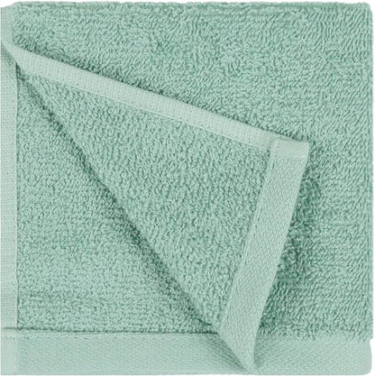 Amazon Basics Washcloth for Bathroom, 100% Cotton Extra Absorbent, Fast Drying