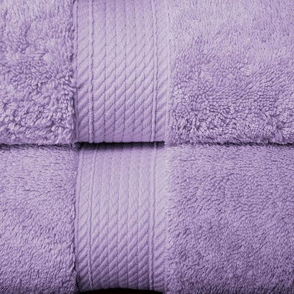 Superior Egyptian Cotton Solid Towel Set, Washcloths 13” x 13”, Hand Towels 20”