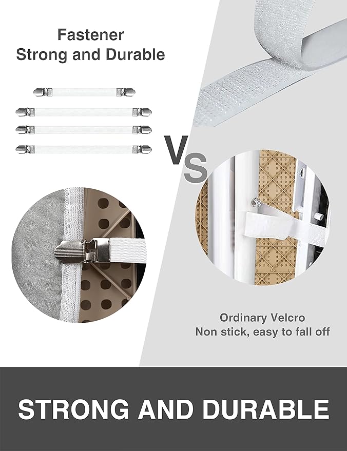 Ironing Board Cover and Pad 18"x49" Extra Wide Natural Cotton, Scorch and Stain