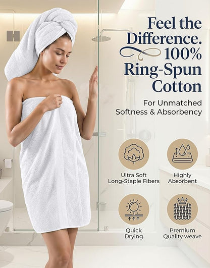LANE LINEN 100% Cotton Bathroom Towel Set of 24