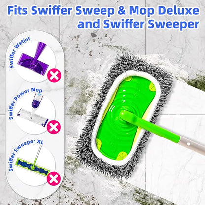 Reusable Microfiber Mop Pads Compatible