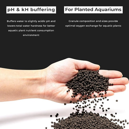Ultum Nature Systems Controsoil - Freshwater Aqua Soil Substrate for Fish, Shrimp, Live Plant Propagation and Aquascaping - 6.8pH Low Ammonia, Volcanic Ash - Black, Normal (1 Liter)