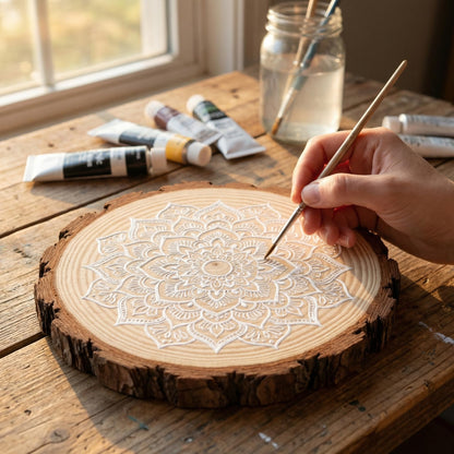 SENMUT Large Wood Slices, 10 Pack 8-9 Inches, Natural Unfinished Pine, Sanded Smooth, Rustic DIY Crafts, Wedding Decor, Table Centerpieces for Party Event Decor