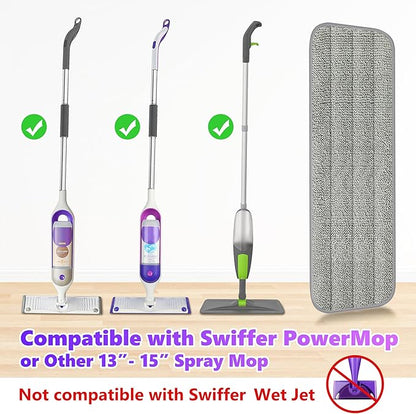 6 Pack Reusable Mop Pads Compatible