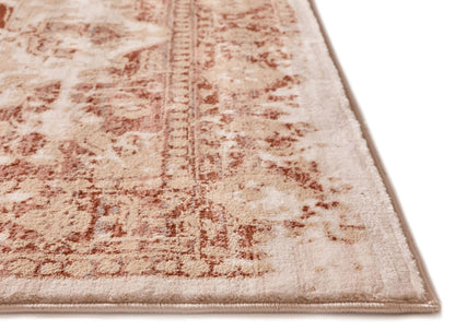 Well Woven Kensington Maxwell Copper Modern Medallion Antique Vintage Distressed Area Rug 3'11" x 5'3"