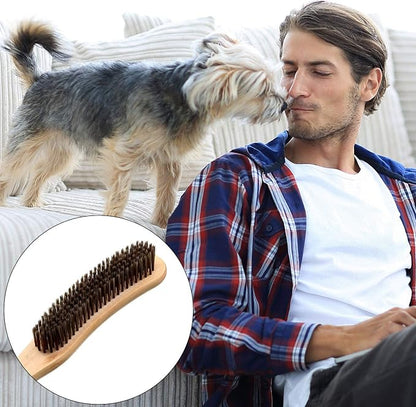3 Pieces Wood Cashmere Comb and Wood Sweater Shaver Comb Combo Pack Fabric