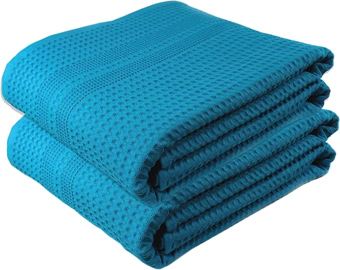 GILDEN TREE Waffle Bath Sheet Large Bath Towels Quick Dry Thin Body Towels