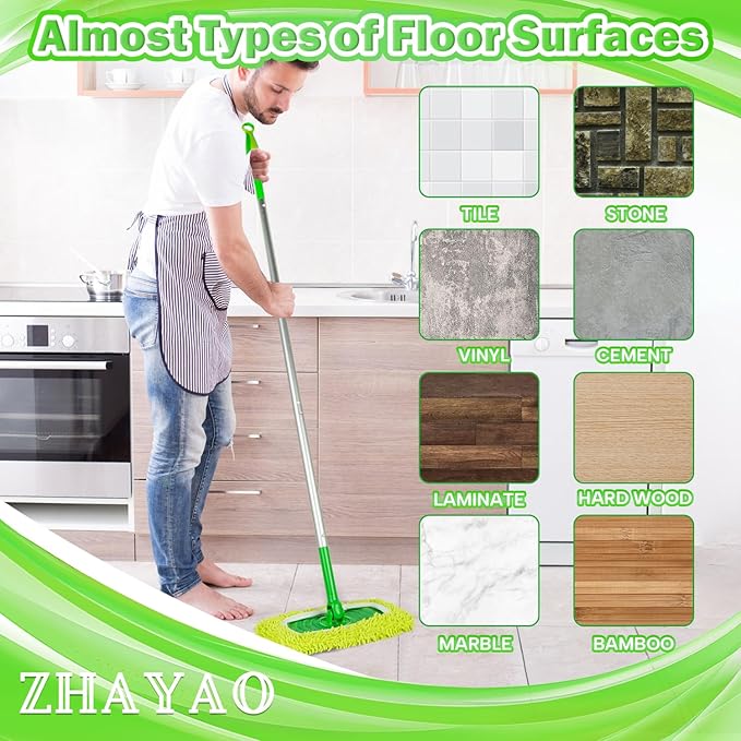 Reusable 100% Chenille Mop Pads Compatible
