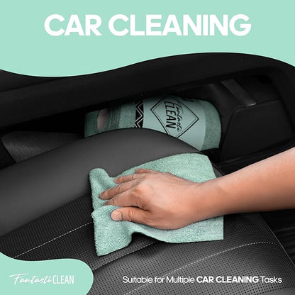 Fantasticlean Microfiber Cleaning Cloth Roll -60 Pack, Tear Away Paperless