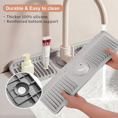 18 inch Silicone Faucet Mat for Kitchen Sink