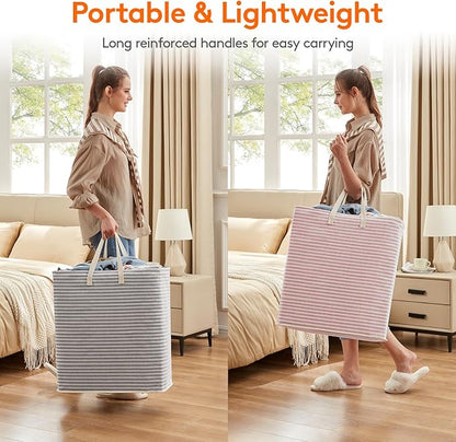 Lifewit 2 Pack Laundry Hamper Large Collapsible Laundry Baskets, Freestanding