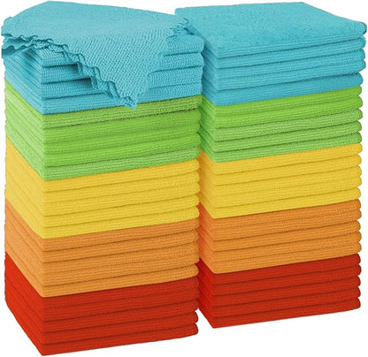 Microfiber Cleaning Cloth, 50 Pack Cleaning Rags