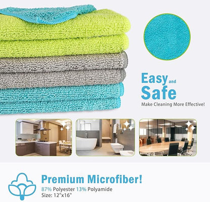 AIDEA Microfiber Cleaning Cloth-100PK, Soft Microfiber Towels