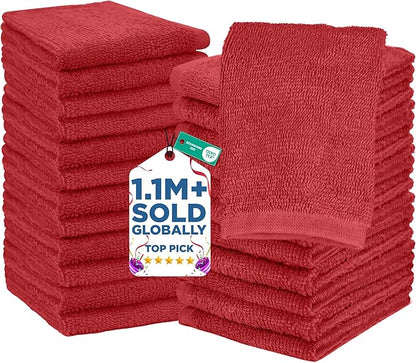 DAN RIVER 24 Pack Wash Cloths for Showering