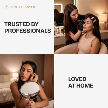 Beauty Power Tweezers for Women Facial Hair: Ultra Precision Tweezers for Women & Men, Sharp Slant Tweezer for Eyebrows, Ingrown Hair Removal. Professional Plucker + Case, German Stainless Steel Gold