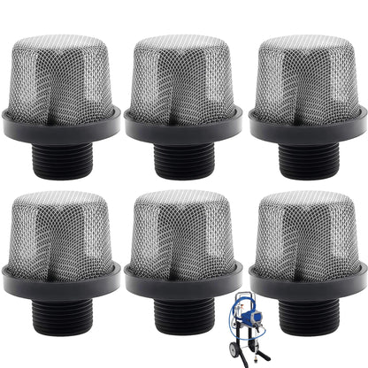 6 Pack 288716 3/4" Inlet Suction Strainers Filters for Graco Airless Paint Sprayer X7/LTS17,X5/LTS15, ProX9/ProX19,ProX7/ProX17, ProX17/ProLTS 170 and More Replaces 288716, 243-082,243082, 195697