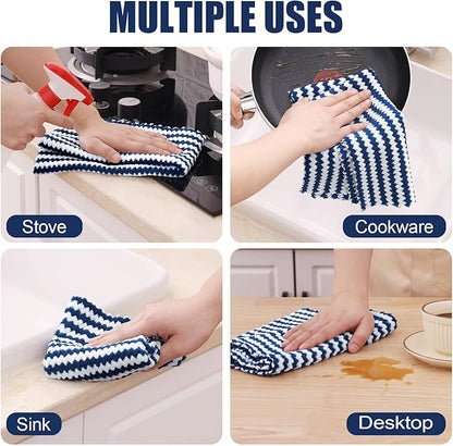 Homaxy Kitchen Towels, Ultra Soft and Absorbent Dish Towels, Reusable Fast