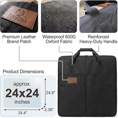PJYuCien Storage Bag for 24"x24" Metal Foldable Dog Playpen, 600D Oxford Fabric, Waterproof Moisture-Proof, 270° Large Zipper, Travel Carry Case for Camping, Park & Home Storage