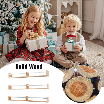 birola Nursery Bookshelf,Set of 3 White Wood Floating Bookshelf for Kids,Nursery Shelves for Wall,Bathroom Decor, Kitchen Spice Rack (White 3)