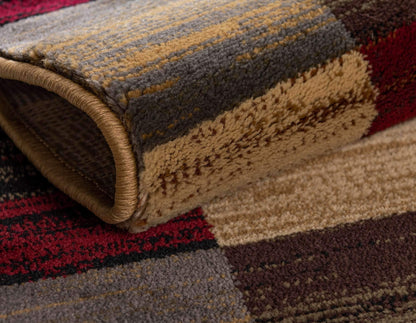 Unique Loom Barista Collection Area Rug - Gava (2' 2" x 6' 1" Runner, Multi/ Brown)