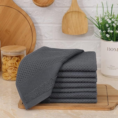 Homaxy 100% Cotton Dish Cloths, 12 Pack