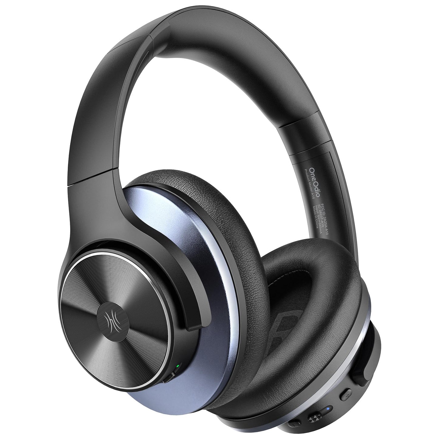 OneOdio Focus A10 - Hybrid Active Noise Cancelling Headphones, Wireless Over-Ear Headphones with 62H Playtime, Fast Charging, Hi-Res Audio, Clear Calls, Bluetooth & Wired Mode for Travel Work