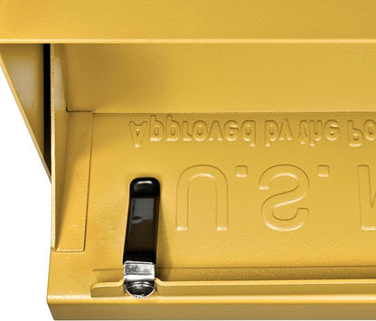 Mail Boss 7583 Mail Manager Curbside Locking Security Mailbox, Marigold