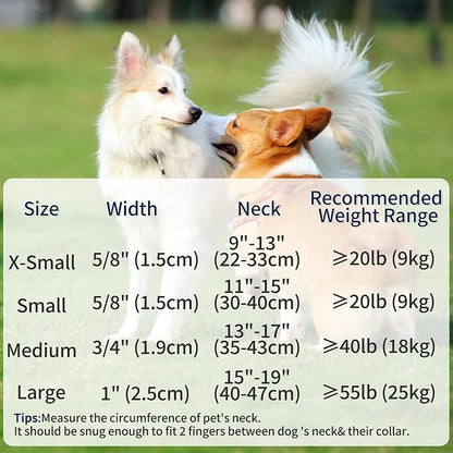 Mile High Life Genuine Leather Dog Collar, Soft Cotton Pet Collars with Heavy Metal Buckle for Small Large Dogs (Khaki, S Neck 11"-15")
