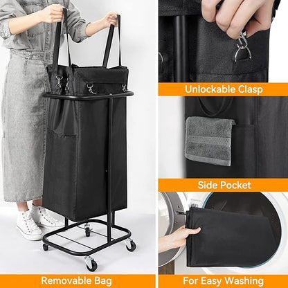 WOWLIVE 100L Rolling Laundry Hamper