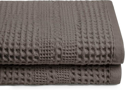 GILDEN TREE Waffle Towels for Bathroom, 100% Cotton Quick Dry Towel, Waffle