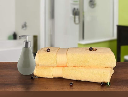 GLAMBURG 700 GSM Premium Cotton 2-Pack Oversized Extra Large Bath Sheet Set
