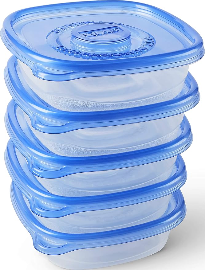 Glad Entrée Food Storage Containers, Medium Square